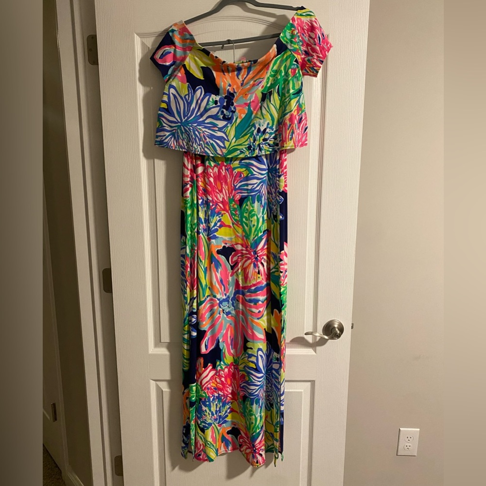 Lilly Pulitzer Mansi Set Travelers Palm Print, Medium
